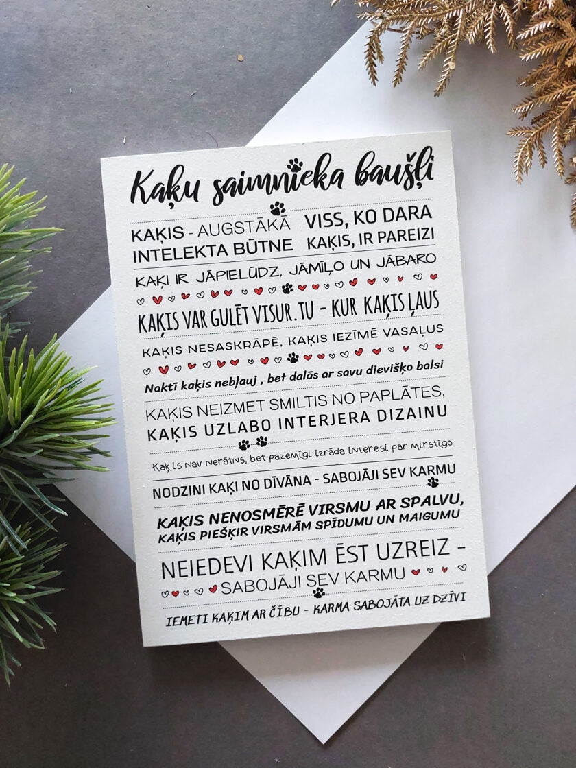 Kaķa saimnieka baušļi LV Image