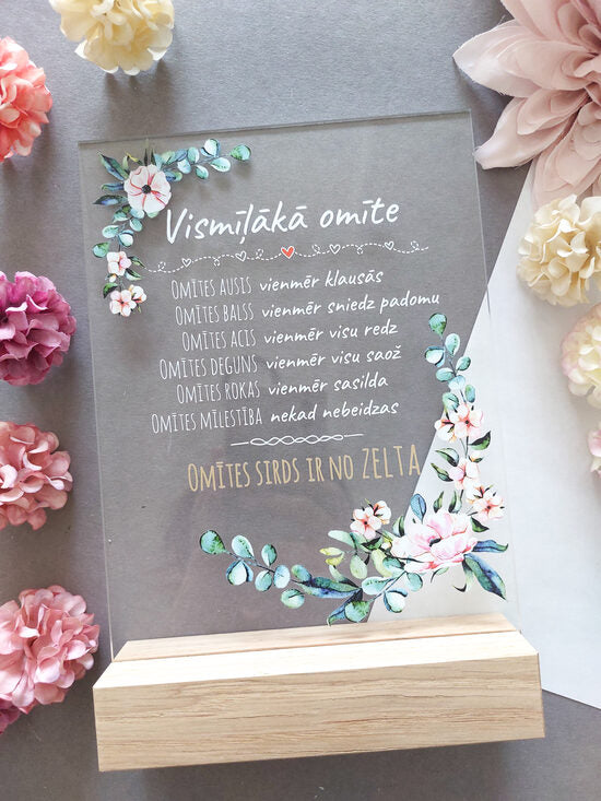 Vismīļākā omīte /stikls  Image