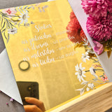 Look at the flowers/mirror