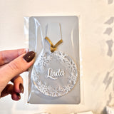 Decoration with a name