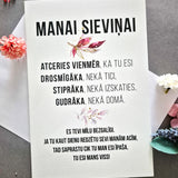 Manai sieviņai