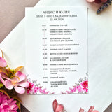Detailed Wedding Information Cards