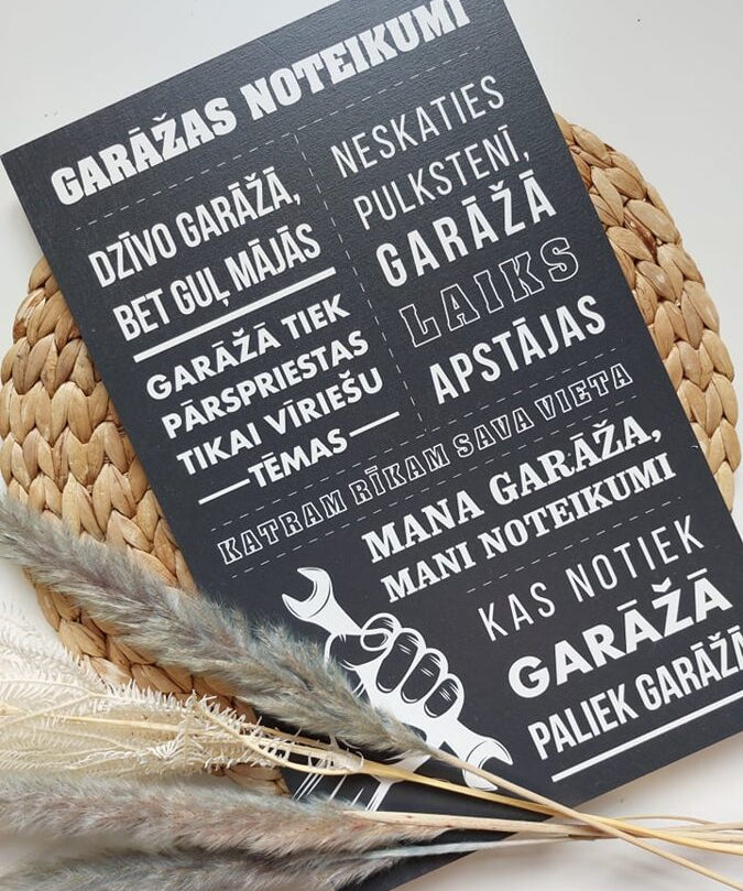 Garāžas noteikumi/tumši pelēks Image