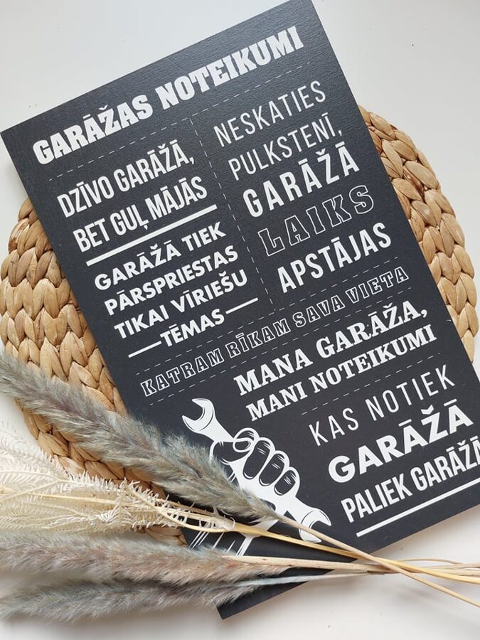 Garāžas noteikumi/tumši pelēks Image