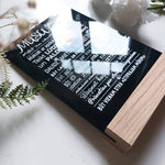 Text/black glass Image