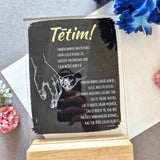 For Dad/black glass
