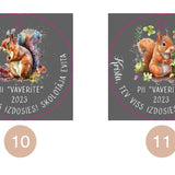 Medaļas ar vāverītēm