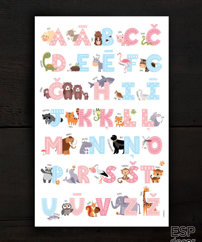 ABC/maigi rozā,zils Image