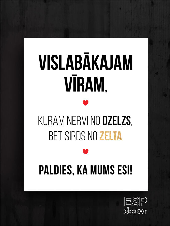 Vislabākajam vīram  Image