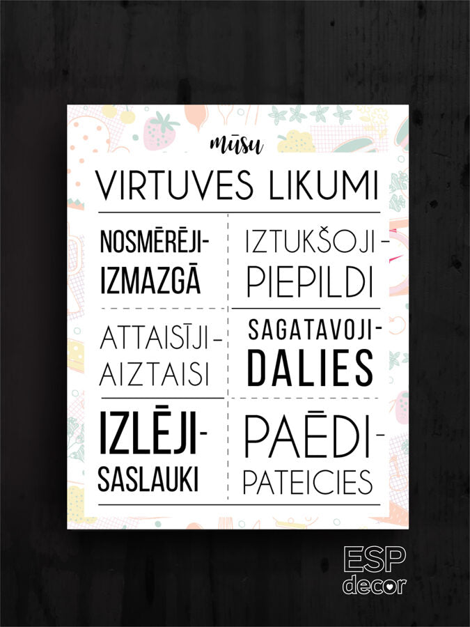 Virtuves likumi /dizains 2 Image