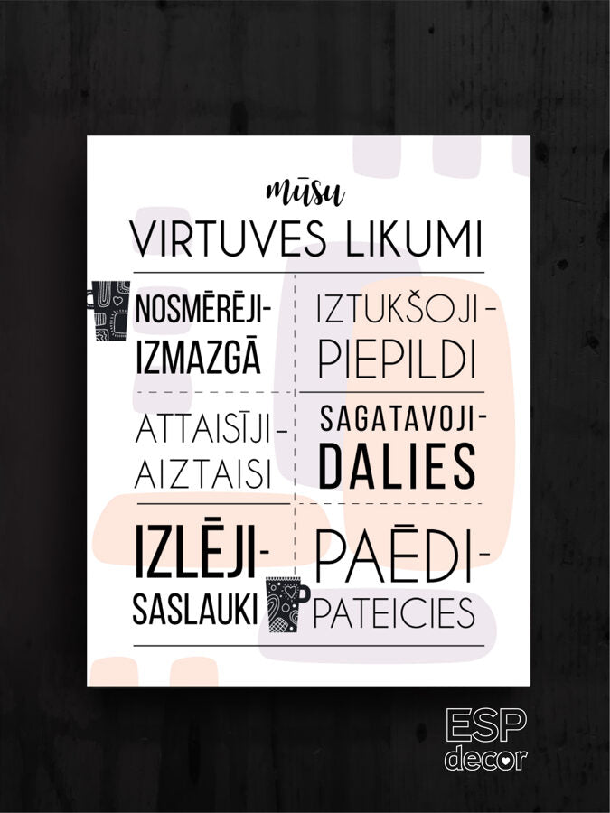 Virtuves likumi /dizains 1 Image