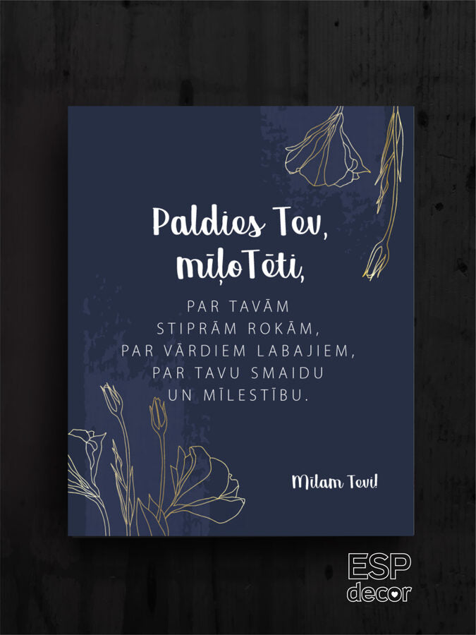 Paldies Tev mīļo Tēti/tumšs Image 2