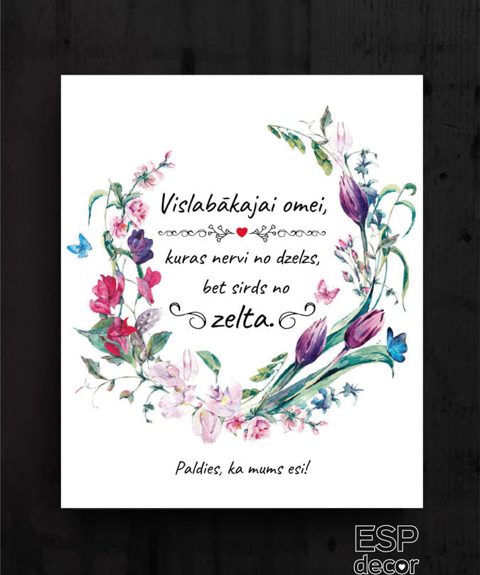 Vislabākajai Omei /puķuzirņi Image
