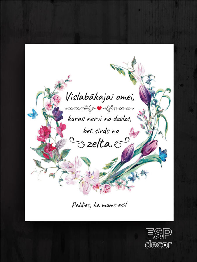 Vislabākajai Omei /puķuzirņi Image