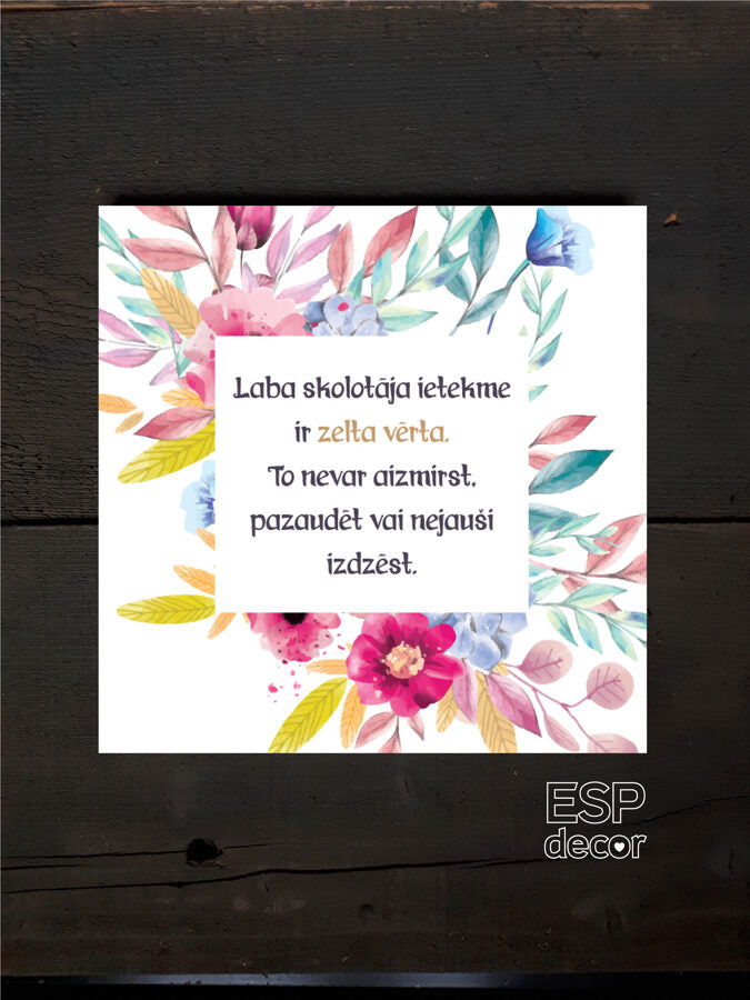 Laba skolotāja ietekme Image 3