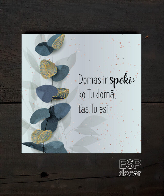 Domas /zelta lapiņas Image