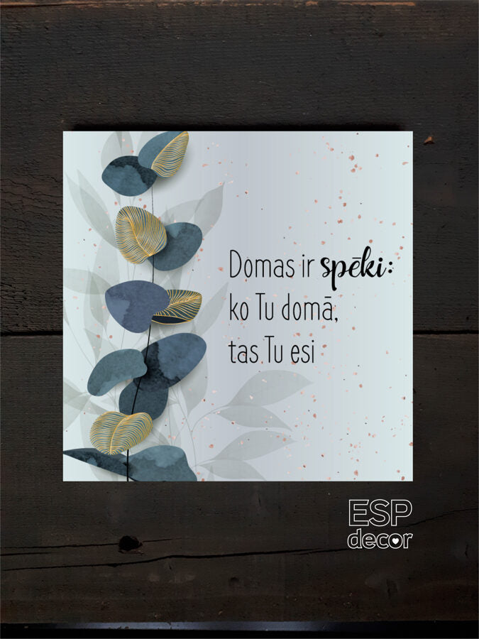 Domas /zelta lapiņas Image