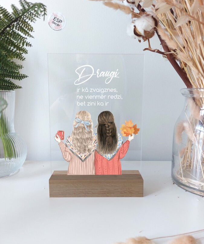 Draugi,kā zvaigznes/stikls Image