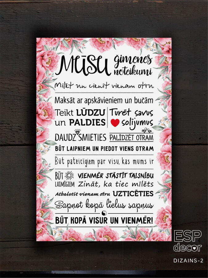 Ģimenes noteikumi/ziedi Image 2