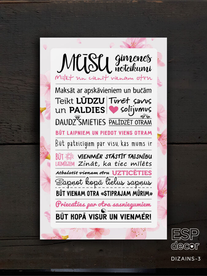 Ģimenes noteikumi/ziedi Image 3
