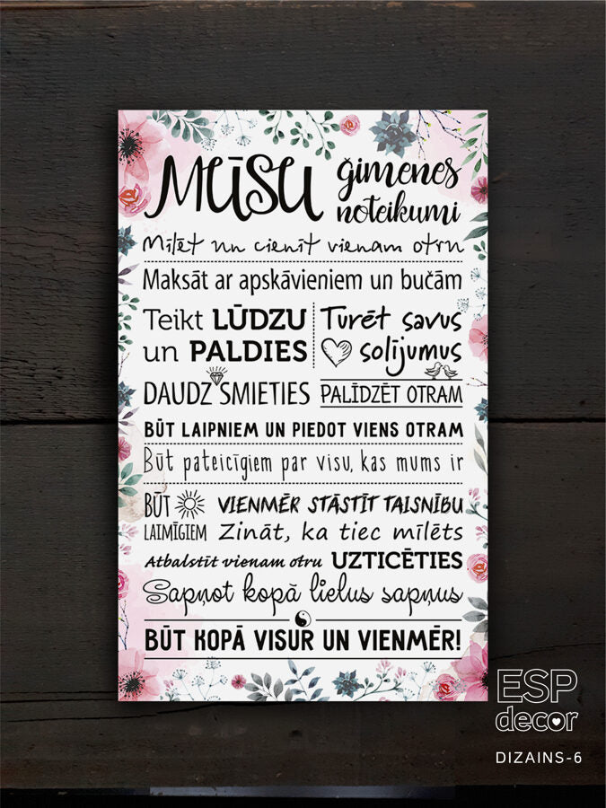 Ģimenes noteikumi/ziedi Image 6