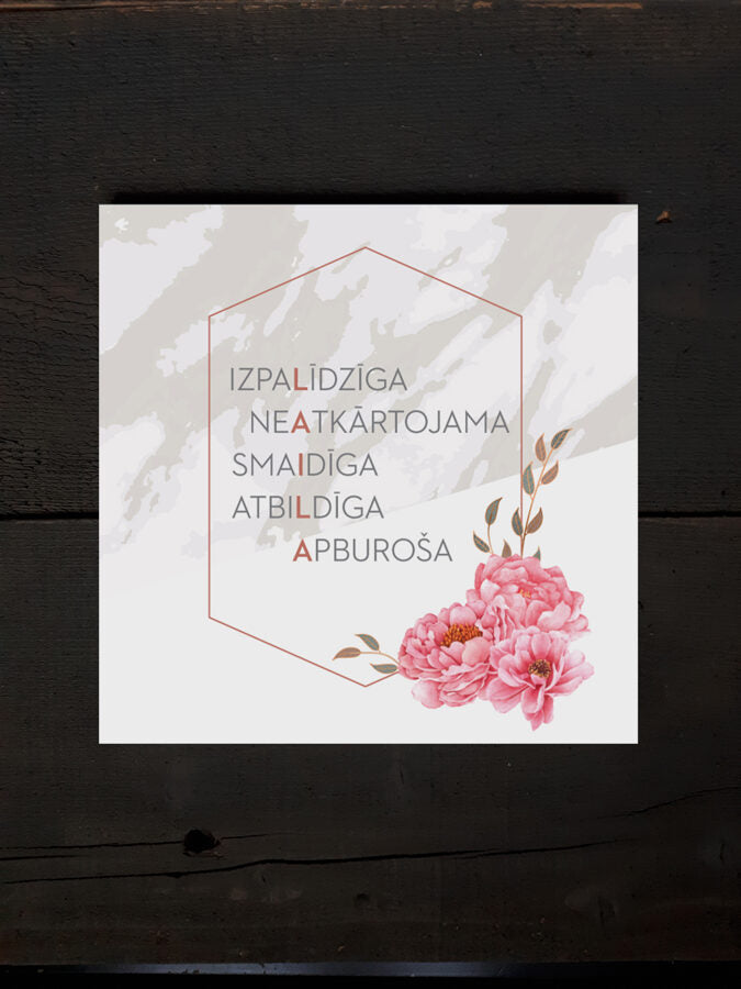 Laila/rozā ziedi Image