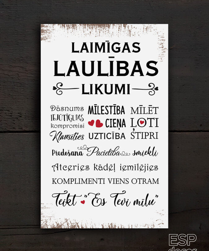 Laimīgas laulības likumi Image