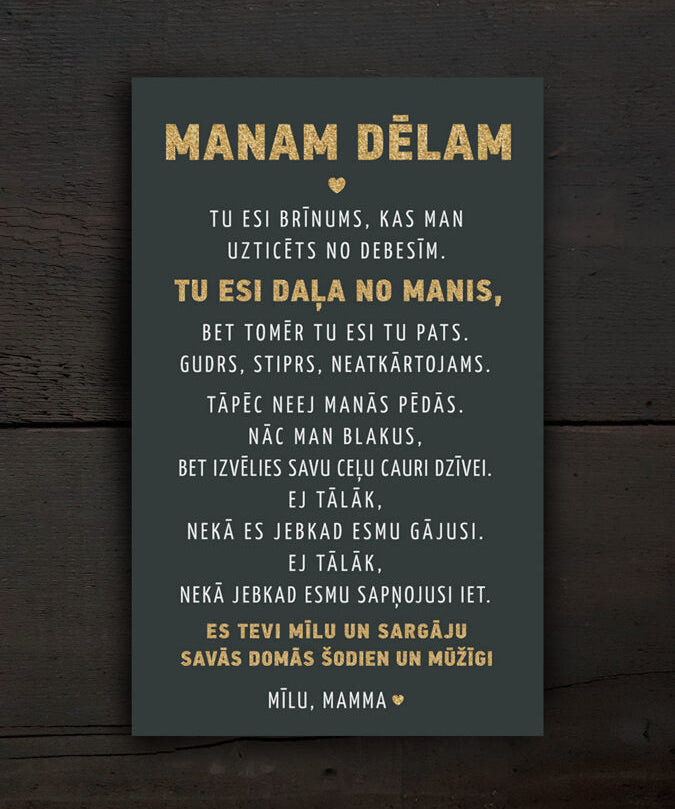 Manam dēlam Image 2