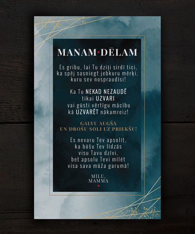 Manam dēlam/zils Image 2